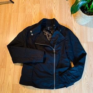 RLZ zip up Long sleeve jacket black cool snaps